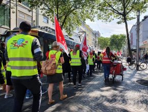 Streikdemo in Karlsruhe