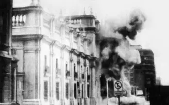 Bombardierung des Präsidentenpalasts in Santiago de Chile am 11.9.1973